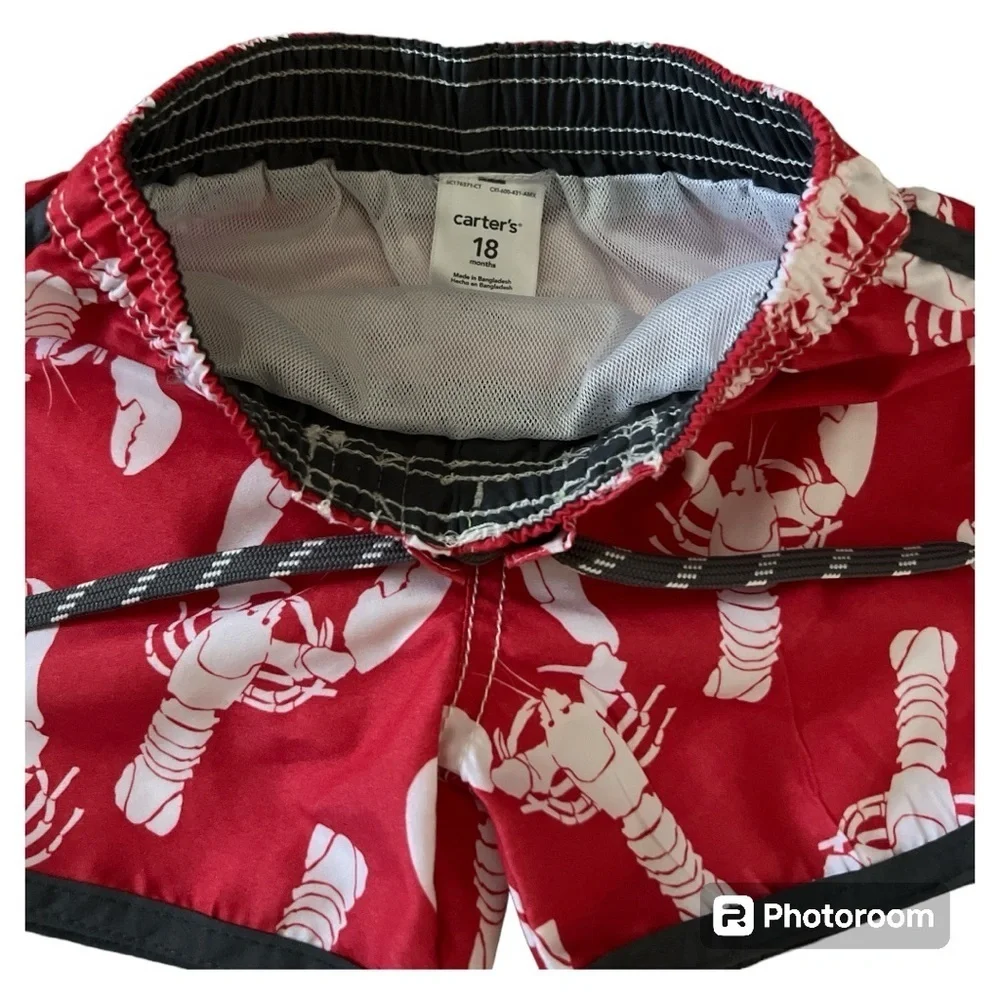 Carter’s 18M boys lobster swim trunks - Picture 2 of 3
